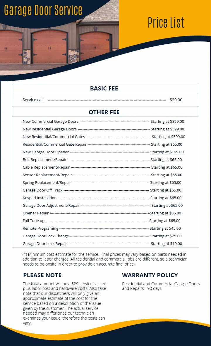 Global Garage Door Service Costa Mesa, CA 714-752-4357